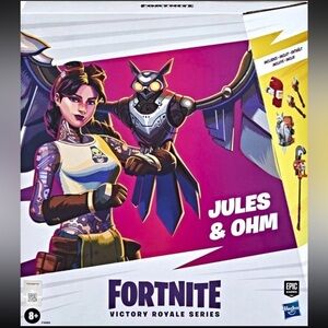 Hasbro FORTNITE Victory Royale  Jules & OHM Deluxe Collectible Action Figure